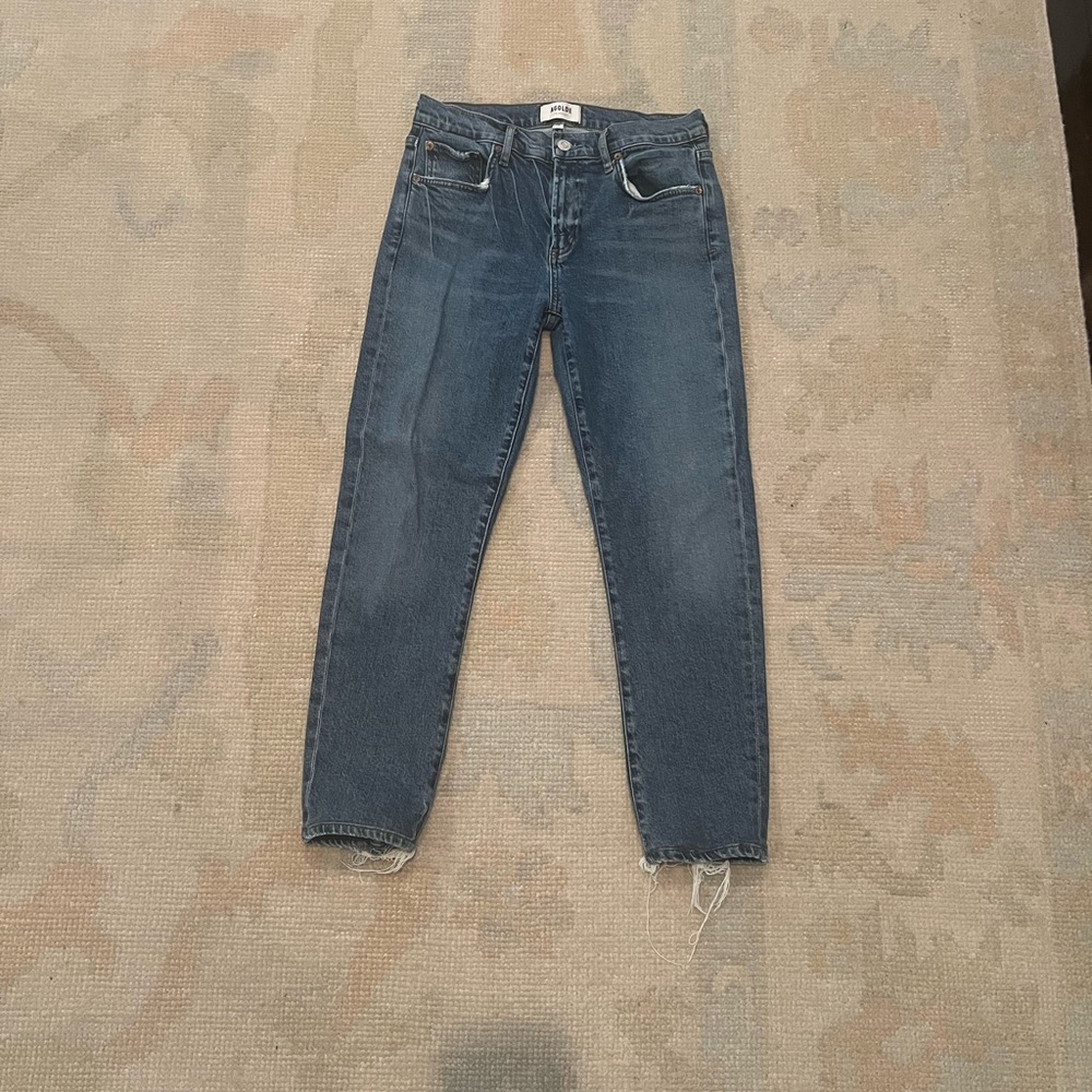 Agolde Dark Blue Ankle Jeans